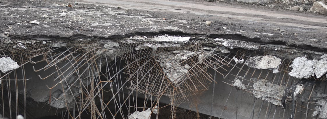 A silly image of reinforced concrete